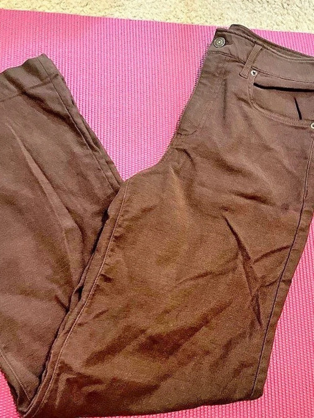 The Normal Brand Brown Comfort Terry Hi-Rise Wide Leg Pant - Size 29